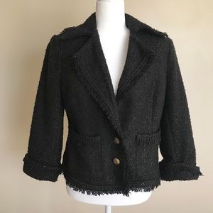 Black and Gold New York & Company Blazer Jacket